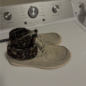 Hey Dude Britt Cream Cheetah